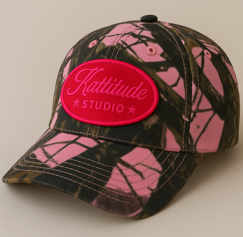 Kattitude Studio Pink Camo Hat